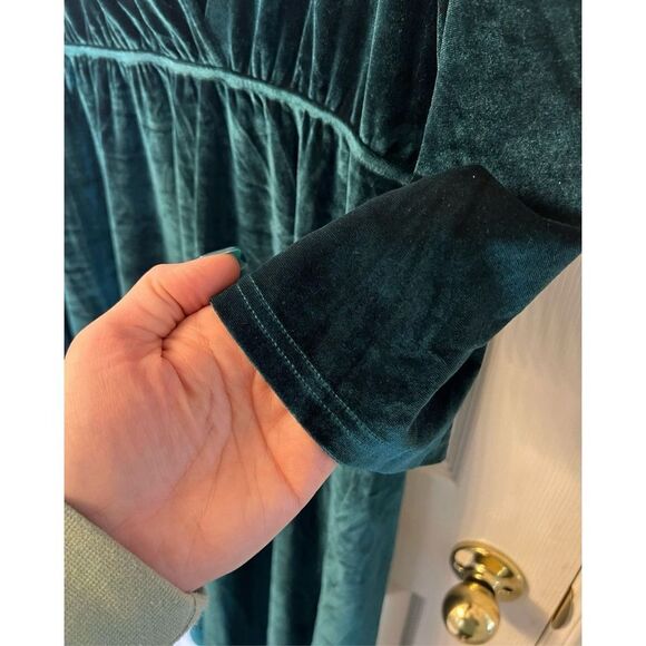 NWT Seen N Be Seen Dazzling in Emerald Velvet Curvy Women’s Dress XXL - Picture 4 of 10